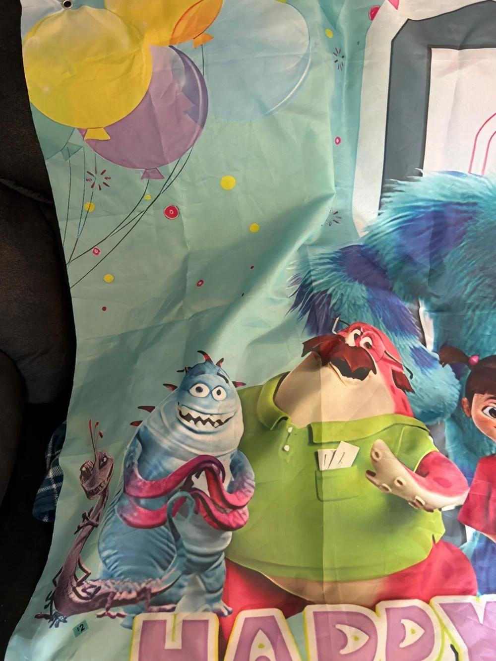 Monsters Inc birthday banner